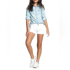 NWT DL1961 Piper cuffed Jean shorts Sz 16 in Griffon (white)